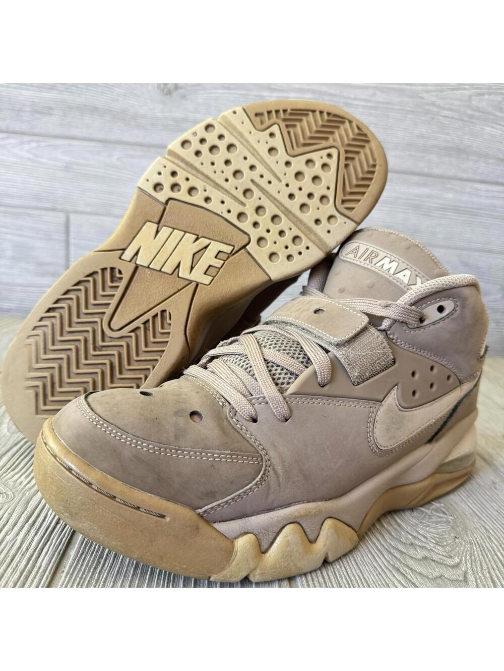 Nike Air Force Max Sepia Stone Tan Brown Men’s size 9 AH5534-200 Pre-owned Bark